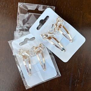 Elegant Silver Hair Clips